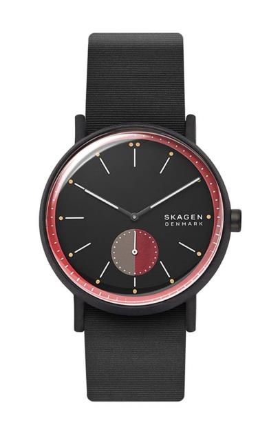 Černé hodinky Skagen