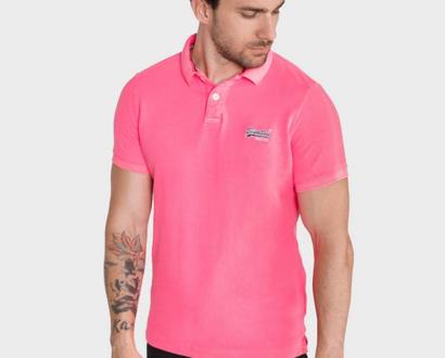 Růžové tričko superdry