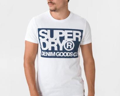 Bílé tričko superdry