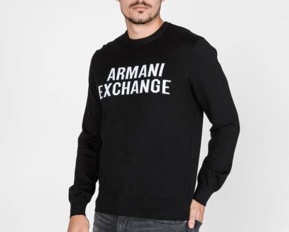 Černá mikina Armani Exchange