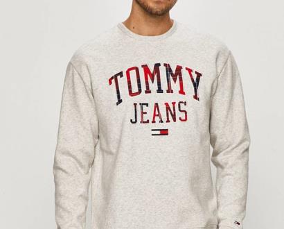 Šedá mikina Tommy Jeans
