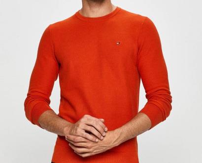 Oranžový svetr tommy hilfiger
