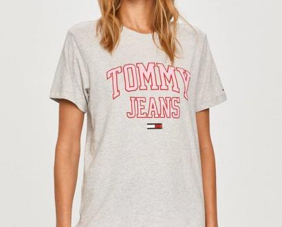 Šedý top Tommy Jeans