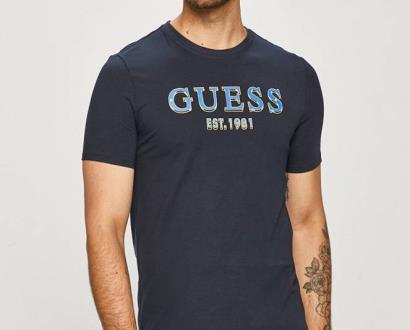 Modré tričko Guess
