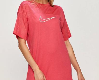 Růžové šaty Nike Sportswear