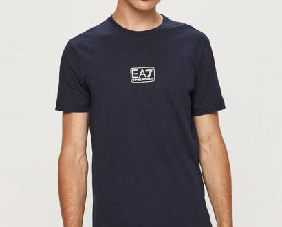 Modré tričko EA7 Emporio Armani