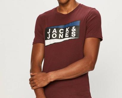 Fialové tričko jack & jones