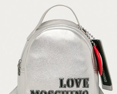 Stříbrný batoh Love Moschino