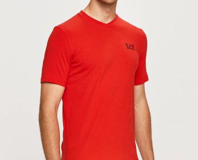Červené tričko EA7 Emporio Armani