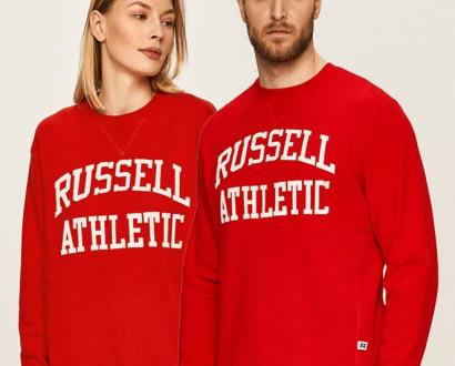Červená mikina Russell Athletic