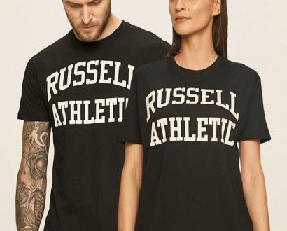 Černý top Russell Athletic