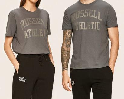 Šedé tričko Russell Athletic