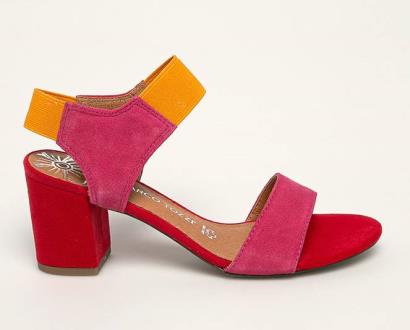 Růžové boty Marco Tozzi