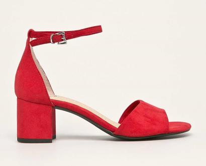 Červené boty Marco Tozzi