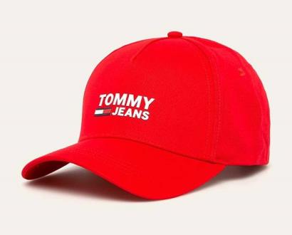 Červená čepice Tommy Jeans