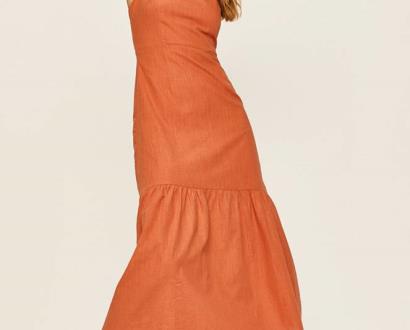 Oranžové šaty ANSWEAR