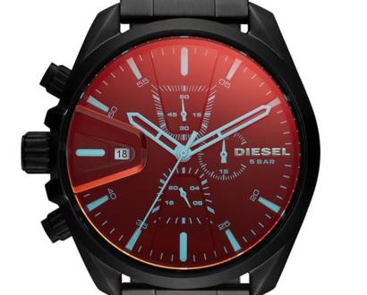 Černé hodinky Diesel